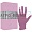 Перчатки нитриловые, розовые, одноразовые, размер L, уп/100шт